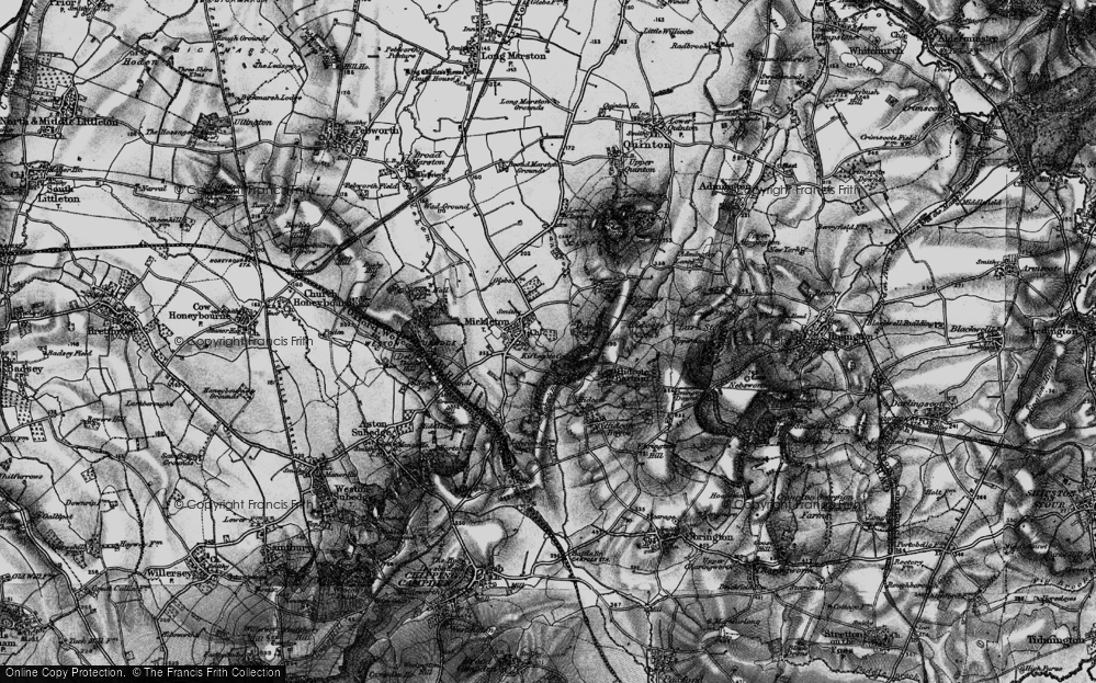 Old Map of Mickleton, 1898 in 1898