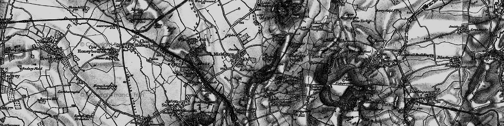Old map of Mickleton in 1898