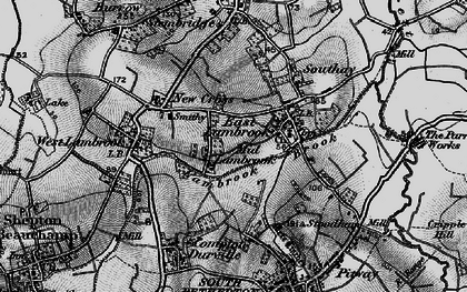 Old map of Mid Lambrook in 1898