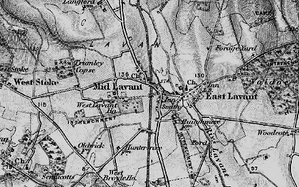 Old map of Mid Lavant in 1895