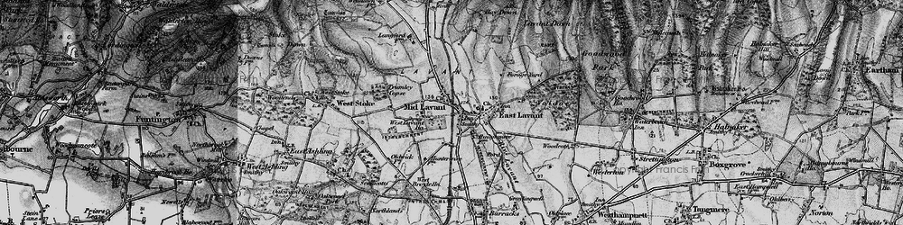 Old map of Binderton Ho in 1895