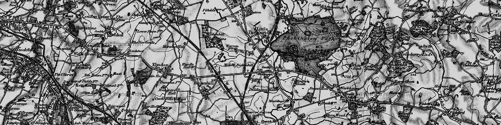 Old map of Middle Bickenhill in 1899