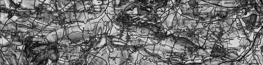 Old map of Middle Chinnock in 1898