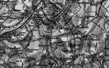 Old map of Middle Green in 1898