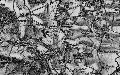 Old map of Middle Handley in 1896