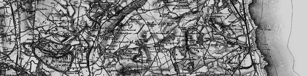 Old map of Middle Herrington in 1898