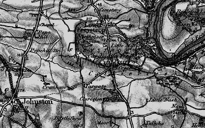 Old map of Middle Hill in 1898