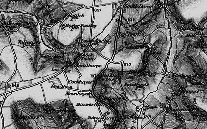 Old map of Middle Luxton in 1898