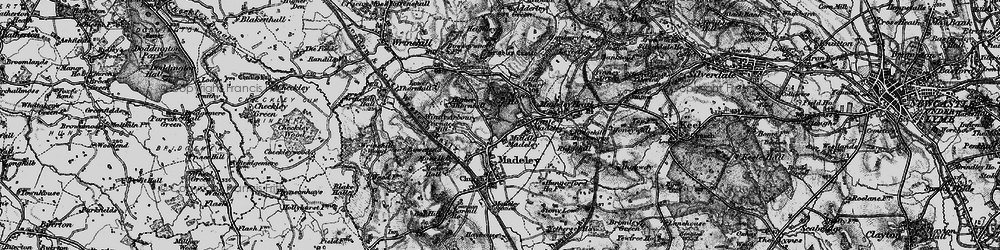 Old map of Middle Madeley in 1897