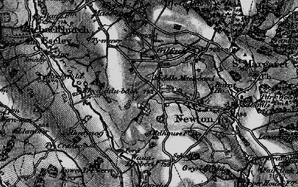 Old map of Middle Maes-coed in 1896