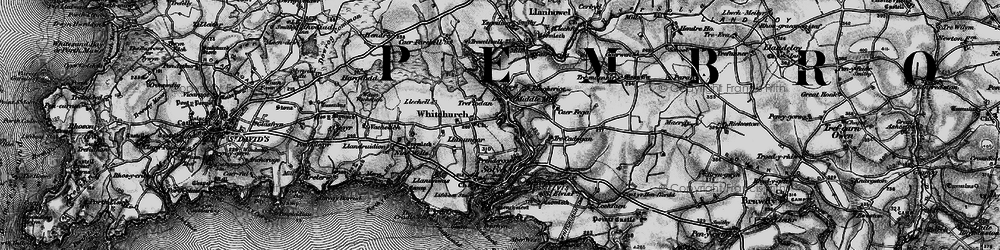 Old map of Middle Mill in 1898