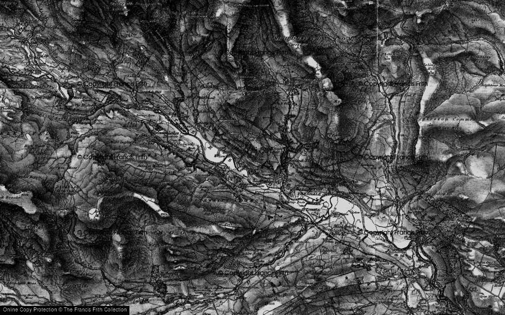 Old Map of Historic Map covering Teesdale in 1897