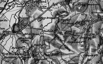 Old map of Middle Stoford in 1898