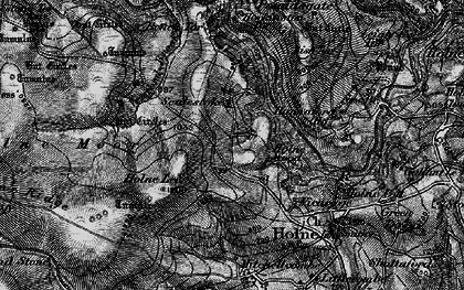 Old map of Middle Stoke in 1898