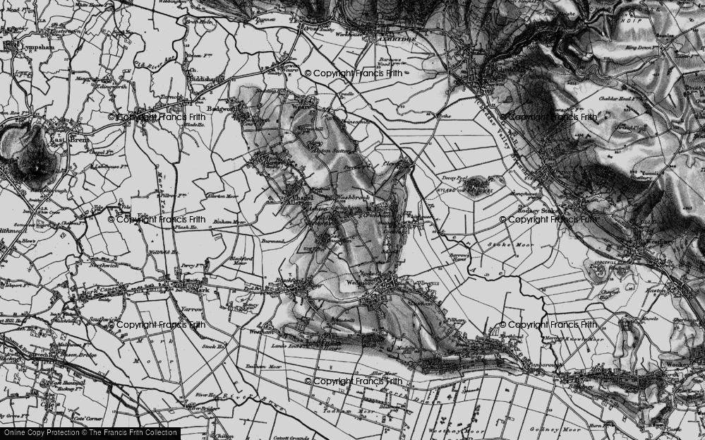 Old Map of Middle Stoughton, 1898 in 1898