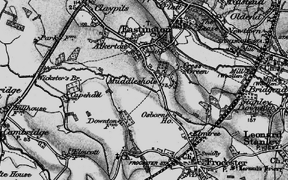 Old map of Middle Street in 1897