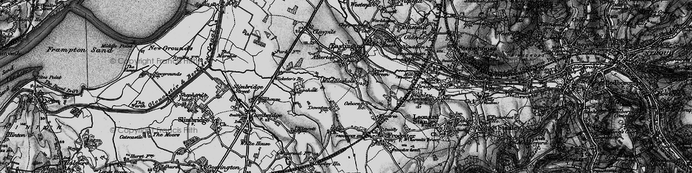 Old map of Middle Street in 1897