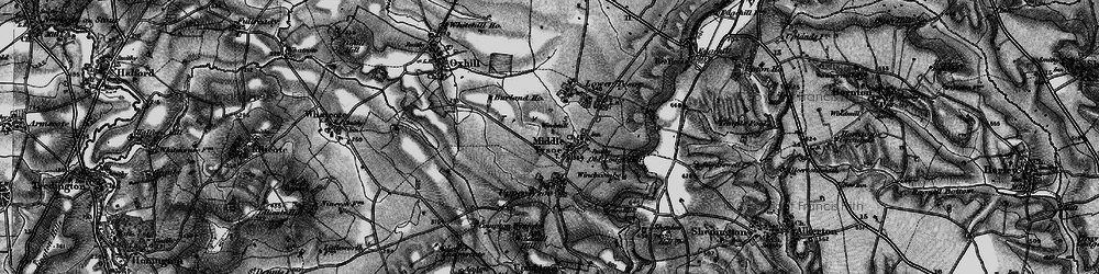 Old map of Middle Tysoe in 1896
