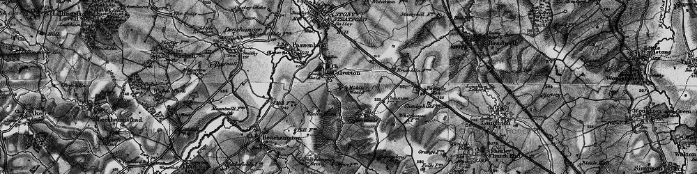 Old map of Middle Weald in 1896