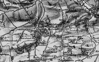 Old map of Middlecott in 1895