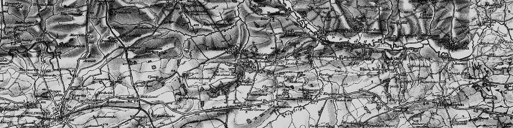 Old map of Bramble Wood in 1895