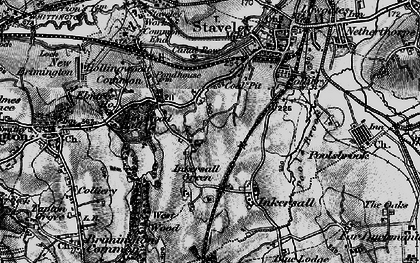 Old map of Middlecroft in 1896