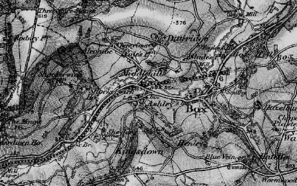 Old map of Middlehill in 1898