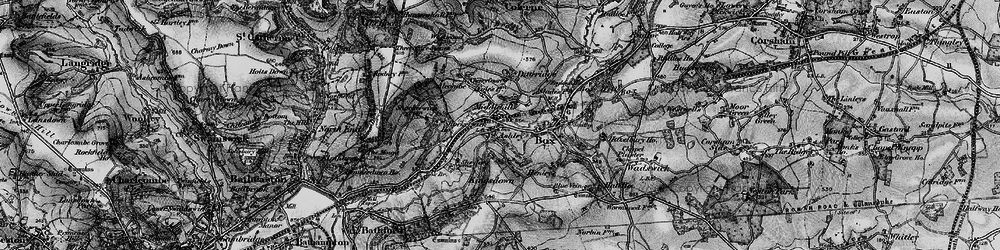 Old map of Middlehill in 1898