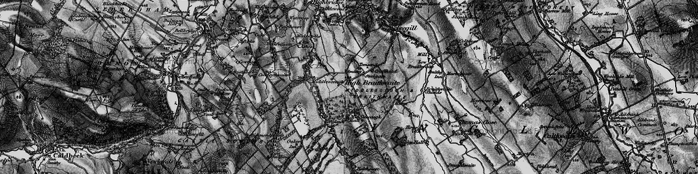 Old map of Braithwaite Hall in 1897