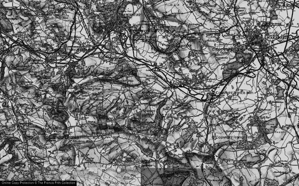 Old Map of Middlestown, 1896 in 1896
