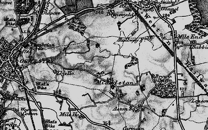 Old map of Bryn-y-plentyn in 1897