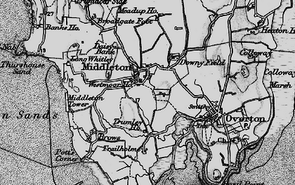 Old map of Westmoor Ho in 1898