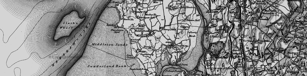 Old map of Brows in 1898