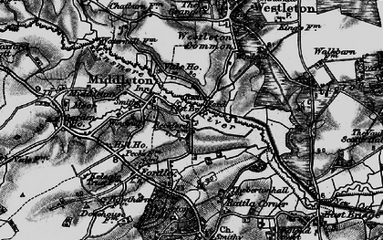 Old map of Westleton Common in 1898