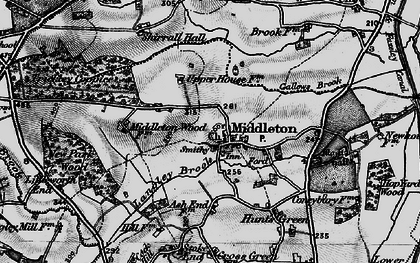 Old map of Middleton in 1899