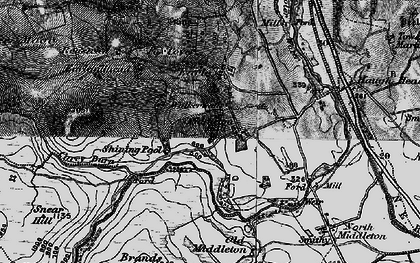 Old map of Wooler Common in 1897