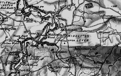 Old map of Middleton-on-Leven in 1898