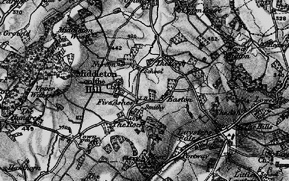 Old map of Middleton on the Hill in 1899