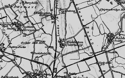 Old map of Middleton Quernhow in 1898