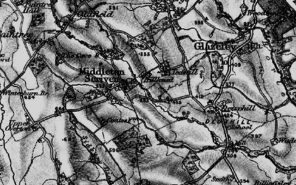 Old map of Middleton Scriven in 1899