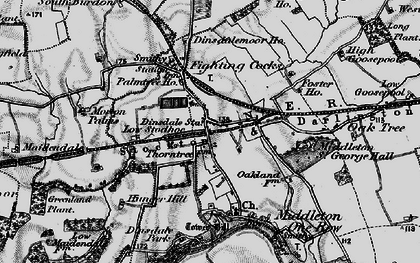 Old map of Middleton St George in 1898