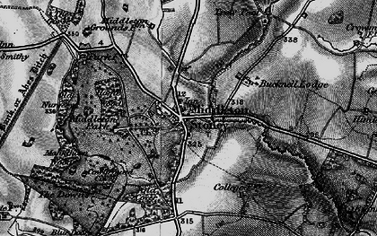Old map of Middleton Stoney in 1896