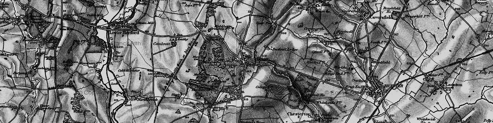 Old map of Middleton Stoney in 1896