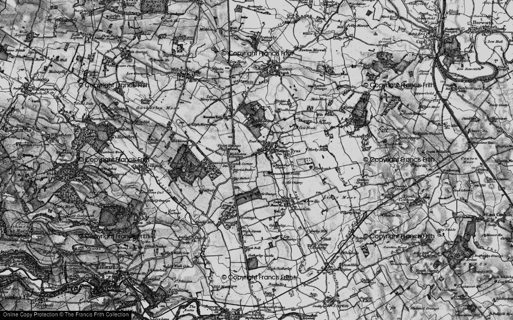 Historic Ordnance Survey Map of Middleton Tyas, 1897