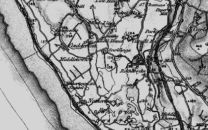 Old map of Black Ling in 1897