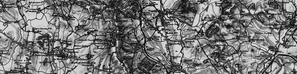 Old map of Middletown in 1898