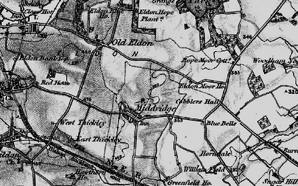 Old map of Middridge in 1897
