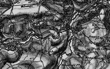 Old map of Midford in 1898