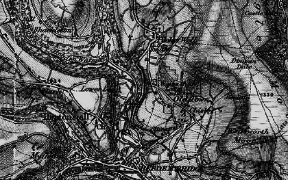 Old map of Midgehole in 1896