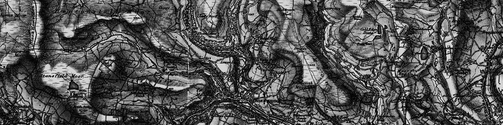 Old map of Midgehole in 1896